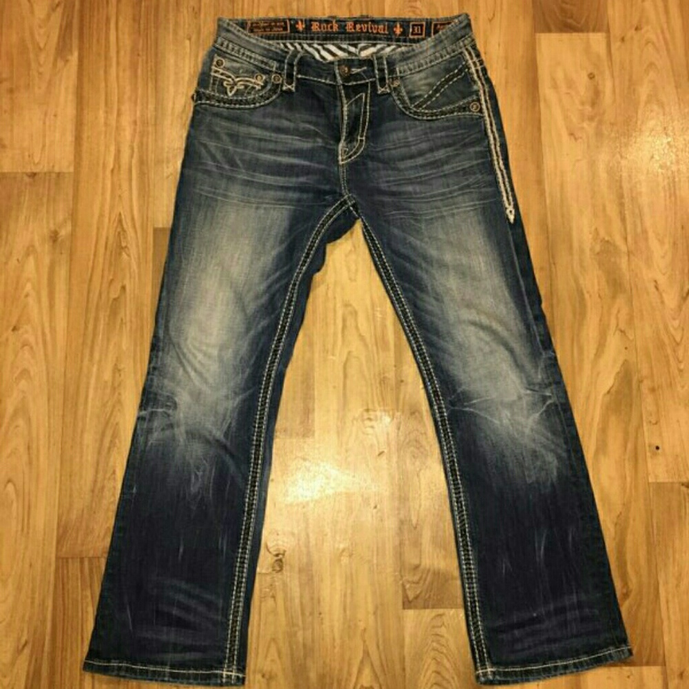 Rock revival buckle jeans